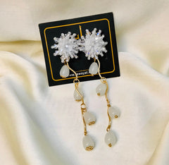 Tassel Earring-02 (White)
