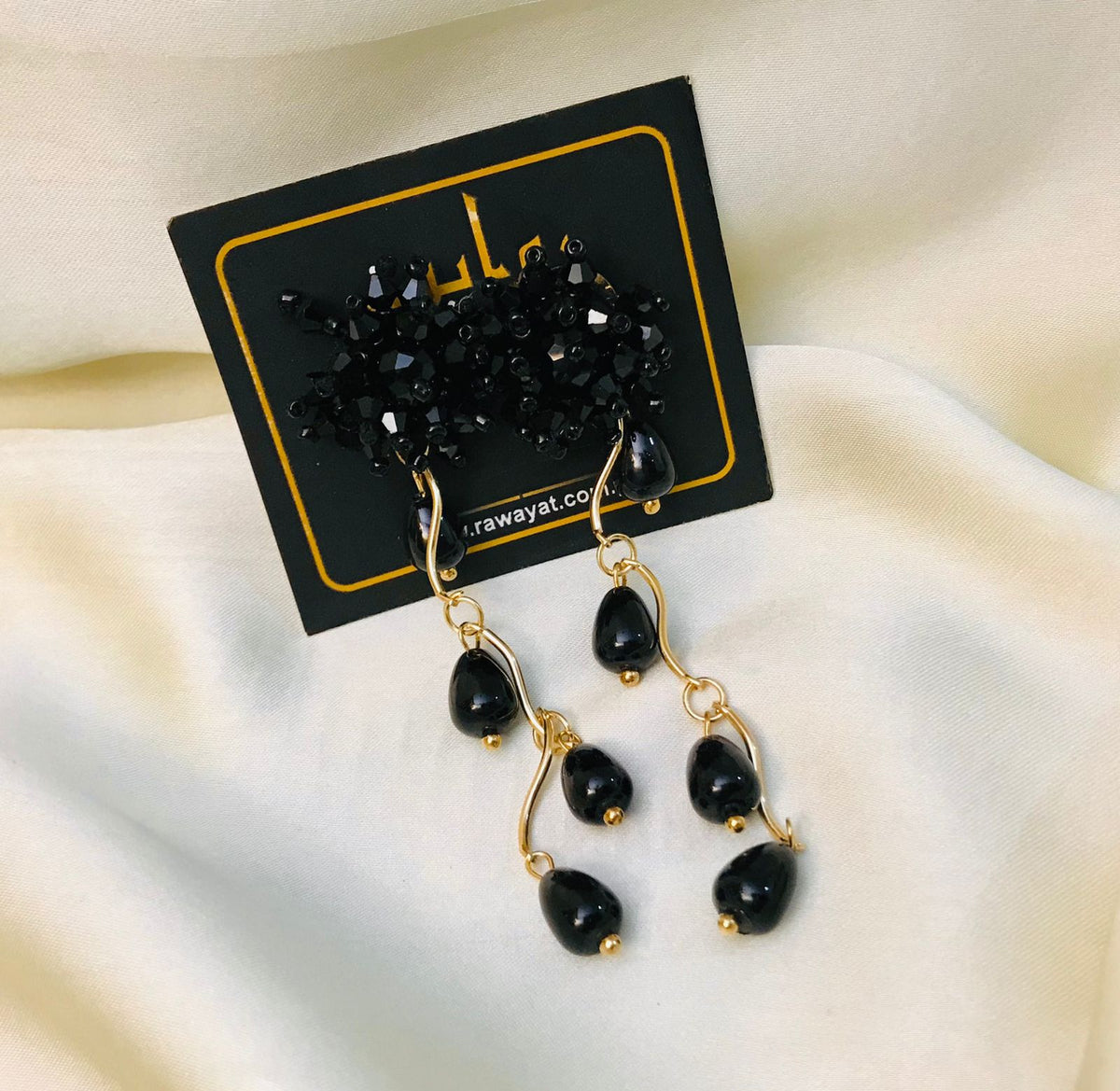 Tassel Earring-02 (Black)