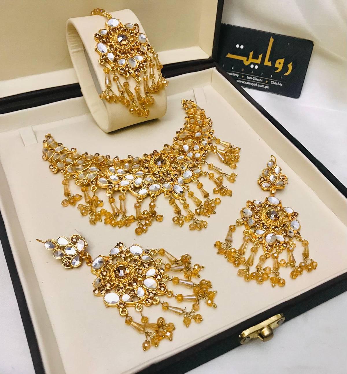Kundan Necklace-22 (Golden)