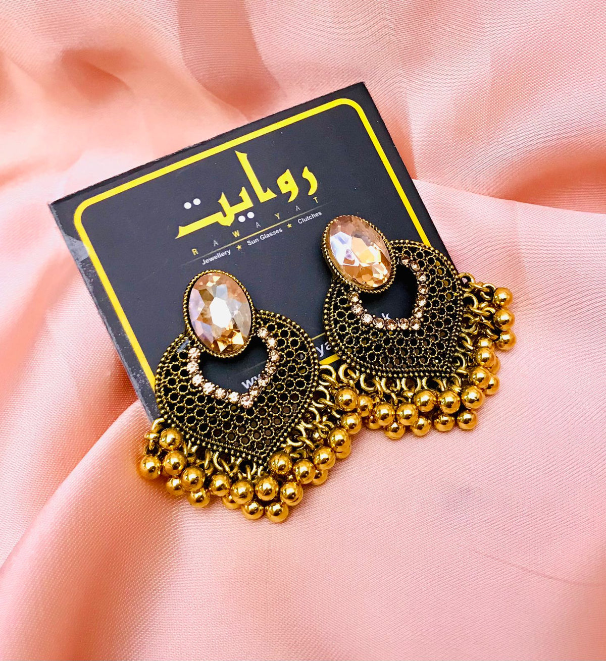 Oxidized Earring-26 (Golden)