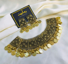 Oxidized Necklace-42 (Golden)