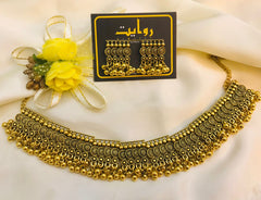 Oxidized Necklace-40 (Golden)