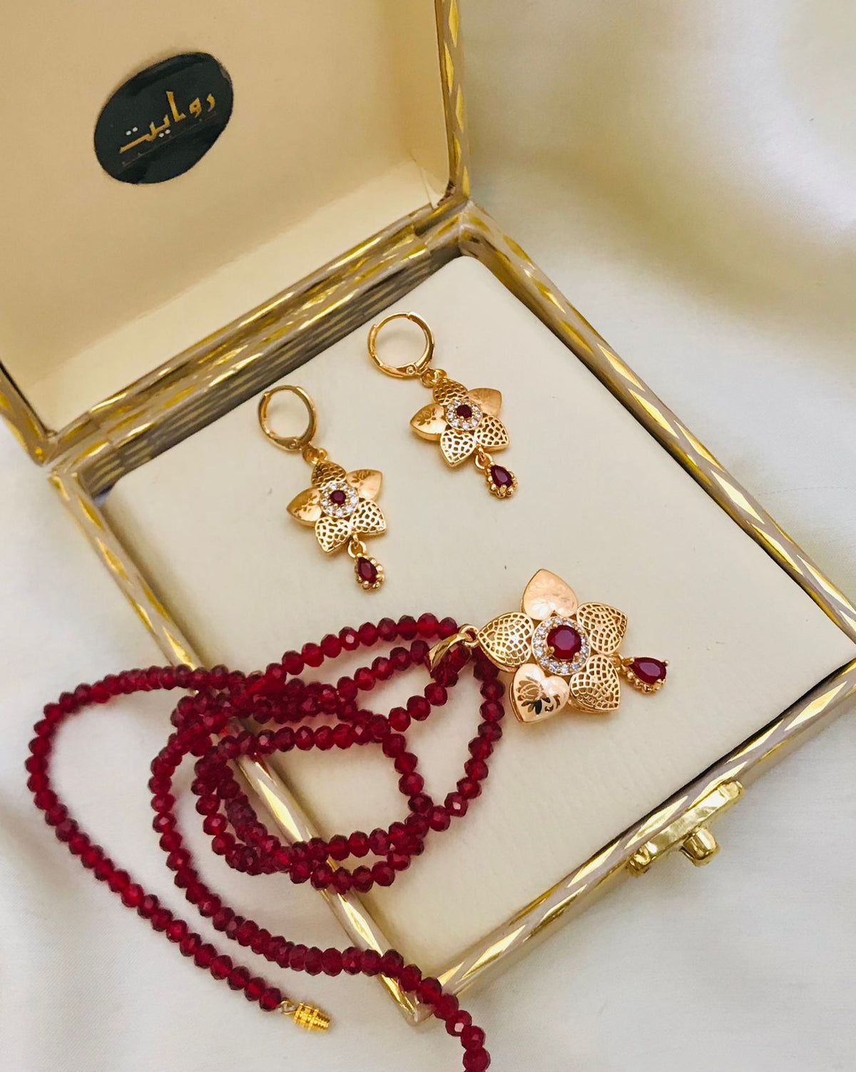 Zircon Mala Set-09 (Maroon)