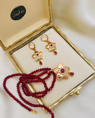 Zircon Mala Set-09 (Maroon)