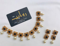 Hand Crafted Necklace-05 (Black)