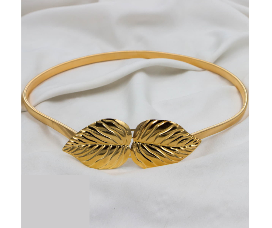Golden leaf Ladies Belt Stretchable